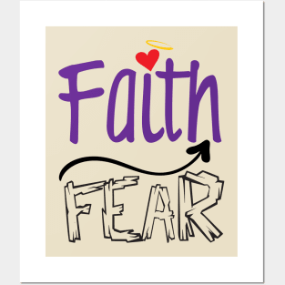 Faith Over Fear Posters and Art